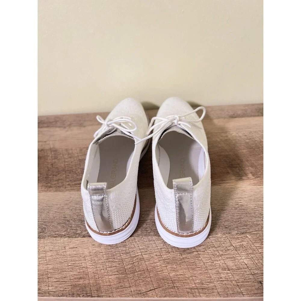 Cole Haan GrandPro Stitchlite Oxford Shoes White Knit 8.5B Women’s Lightweight - Picture 5 of 8